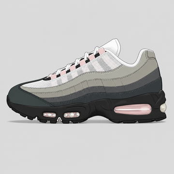 pink-foam sneaker illustration